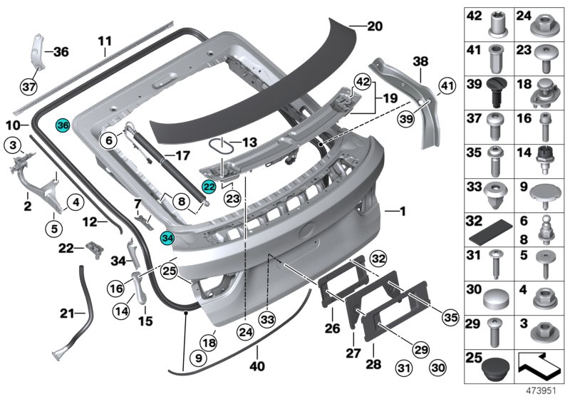 Genuine BMW 51127409306 F36 Sealing Tape (Inc. 430d, 420iX & 430dX) | ML Performance UK Car Parts