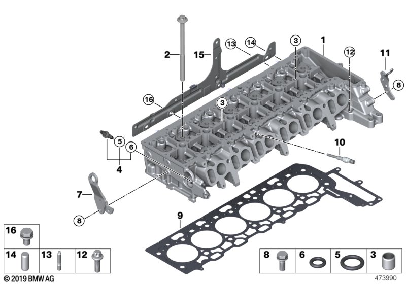 Genuine BMW 11128575787 G30 G12 Cylinder Head (Inc. X6 M50dX, 750LdX & 750dX) | ML Performance UK Car Parts