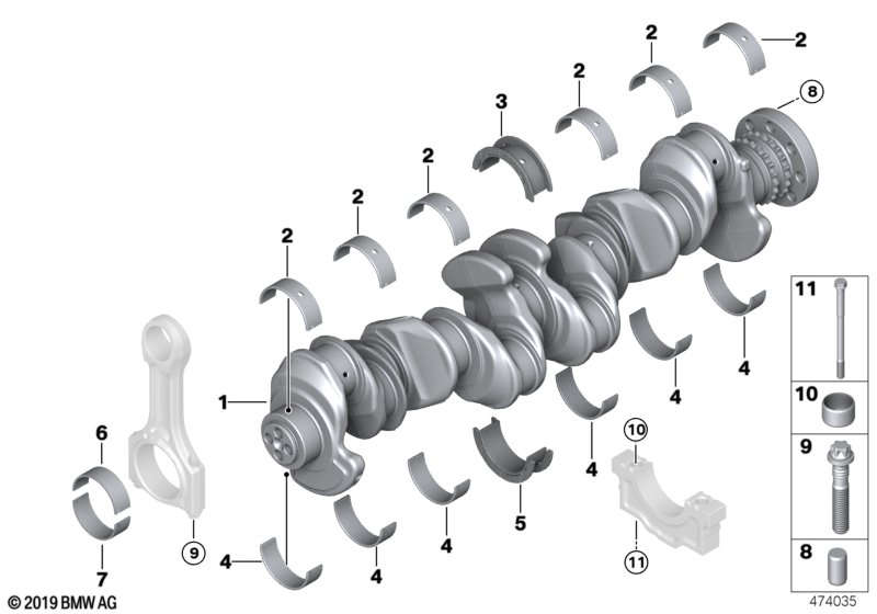 Genuine BMW 11218571851 G21 G01 G16 Crankshaft (Inc. X7 30dX, 740LdX & 730d) | ML Performance UK Car Parts