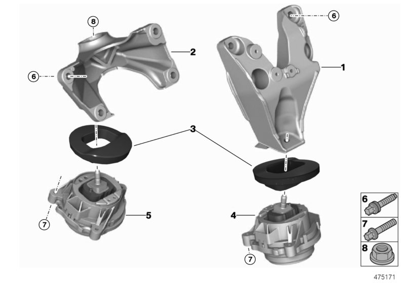 Genuine BMW 22118416821 Engine Supporting Bracket, Left (Inc. M235i Racing) | ML Performance UK Car Parts