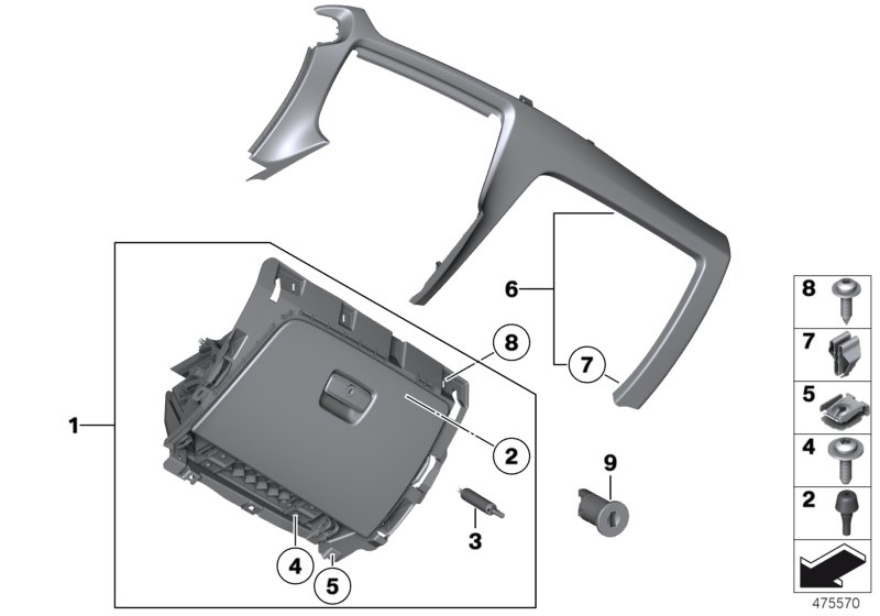 Genuine BMW 51162997504 E84 Glove Box OYSTER (Inc. X1) | ML Performance UK Car Parts