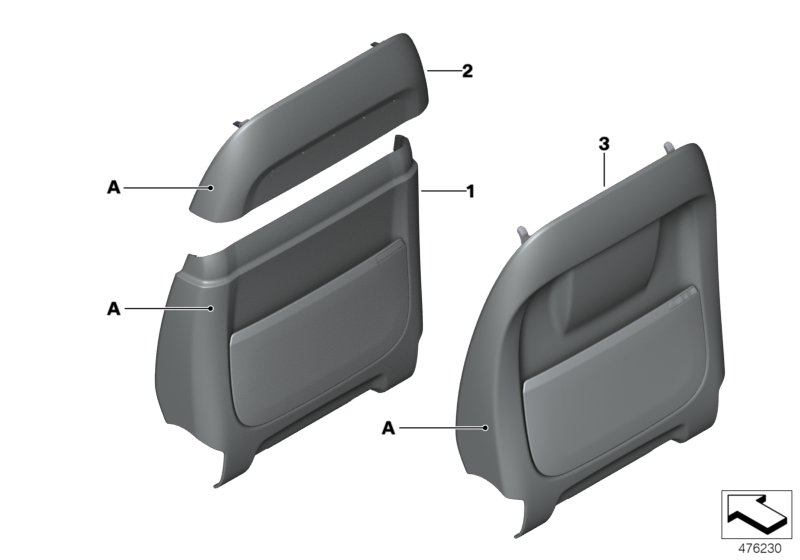 Genuine BMW 52107988436 F16 Rear Section, Comfort Seat, Upper INDIVIDUAL (Inc. X5) | ML Performance UK Car Parts