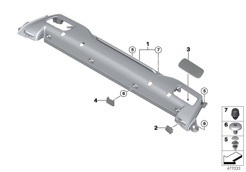 Genuine BMW 54627325023 F83 F33 Covering Left SCHWARZ (Inc. 435i) | ML Performance UK Car Parts