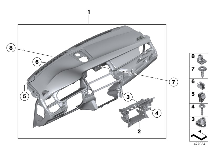 Genuine BMW 51459199051 Trim Panel Dashboard ZIMTBRAUN (Inc. 530d 155kW, 520d & 535iX) | ML Performance UK Car Parts