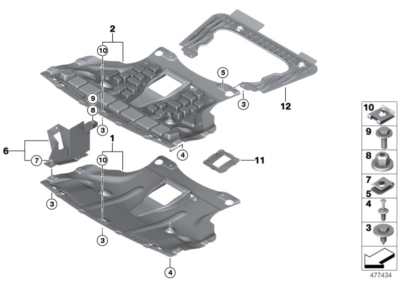 Genuine BMW 51713404139 E83 Left Engine Compartm.Protection Bracket (Inc. X3 2.0d, X3 3.0sd & X3 3.0d) | ML Performance UK Car Parts