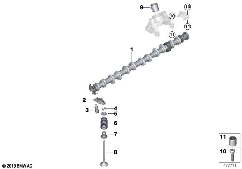 Genuine BMW 11318618195 F20 F33 Camshaft Exhaust (Inc. 440iX, 740iX & M240i) | ML Performance UK Car Parts