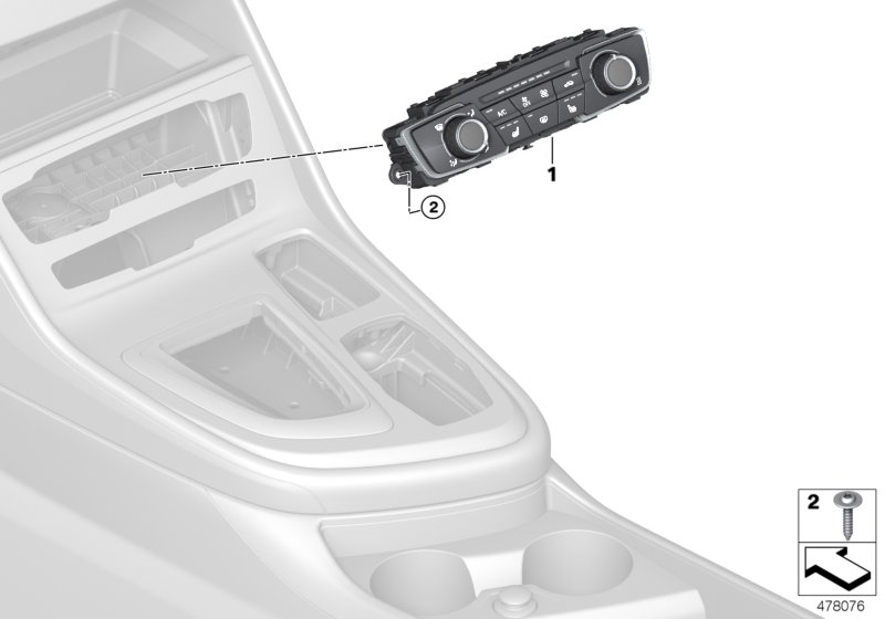 Genuine BMW 64119461402 F46 F48 F45 Air Conditioning Control (Inc. X1 20i, X2 20dX & X1 20dX) | ML Performance UK Car Parts