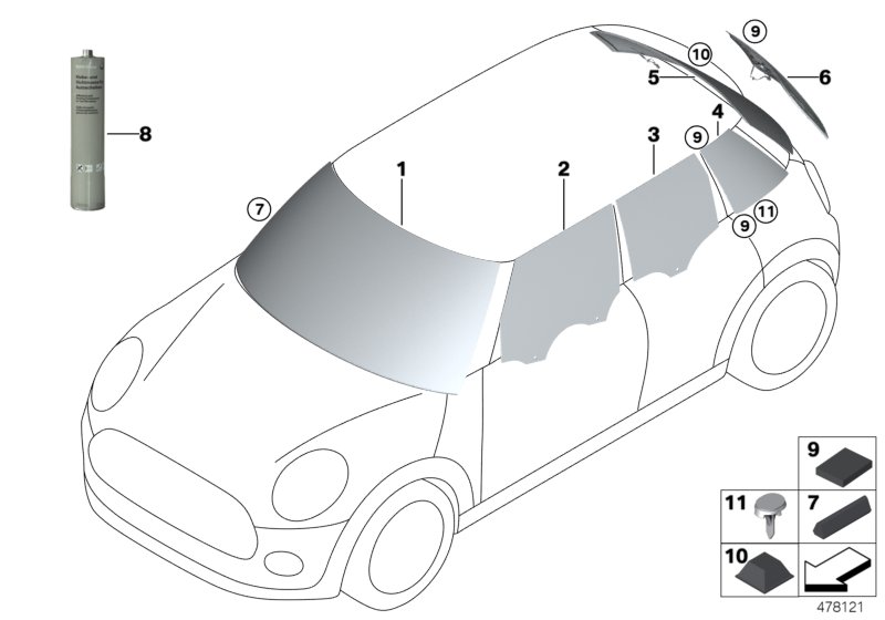 Genuine BMW 51137328874 F55 Cover Column C Right (Inc. Cooper S, Cooper SD & Cooper) | ML Performance UK Car Parts