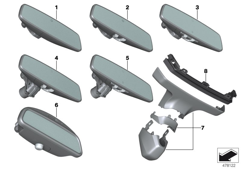 Genuine BMW 51166817654 G12 G11 G32 Mirror Base Cover Set FLA (Inc. 740i, 530d & 740Li) | ML Performance UK Car Parts