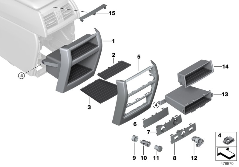 Genuine BMW 51169252009 F15 Cover, Power Sockets (Inc. X6) | ML Performance UK Car Parts