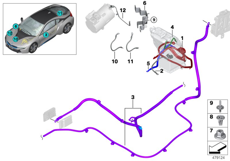 Genuine BMW 61129320779 I15 I12 Wiring Harness, Power Distribution Box (Inc. i8) | ML Performance UK Car Parts