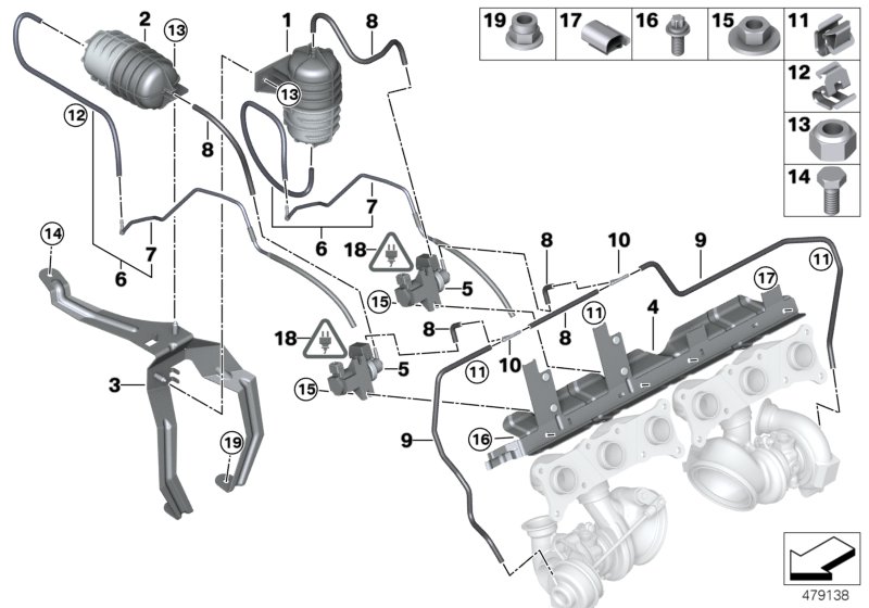 Genuine BMW 11657575545 E89 Vacuum Pipe (Inc. Z4 35i & Z4 35is) | ML Performance UK Car Parts