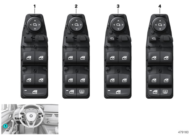 Genuine BMW 61316832732 F90 G30 Operating Unit, Switch Module, Door (Inc. 520i 1.6, 540dX & 530eX) | ML Performance UK Car Parts