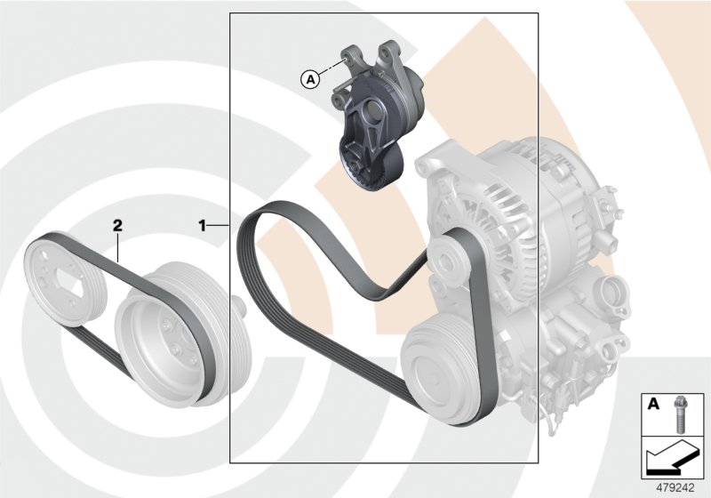 Genuine BMW 11282449715 E84 F10 E89 Set, Belts For Water Pump, Alternator VALUE LINE (Inc. X3 18i, X3 20i & X1 20iX) | ML Performance UK Car Parts