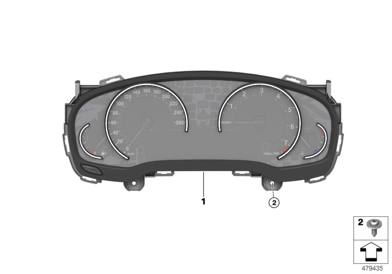 Genuine BMW 62109439968 G20 G21 Instrument Cluster KM/H (Inc. 330i, 320i & M340iX) | ML Performance UK Car Parts