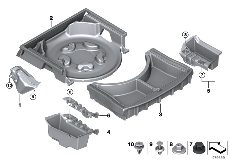 Genuine BMW 51477373591 G30 Storage Troug Luggage Trunk Floor (Inc. 520i 1.6, 525d & 530e) | ML Performance UK Car Parts