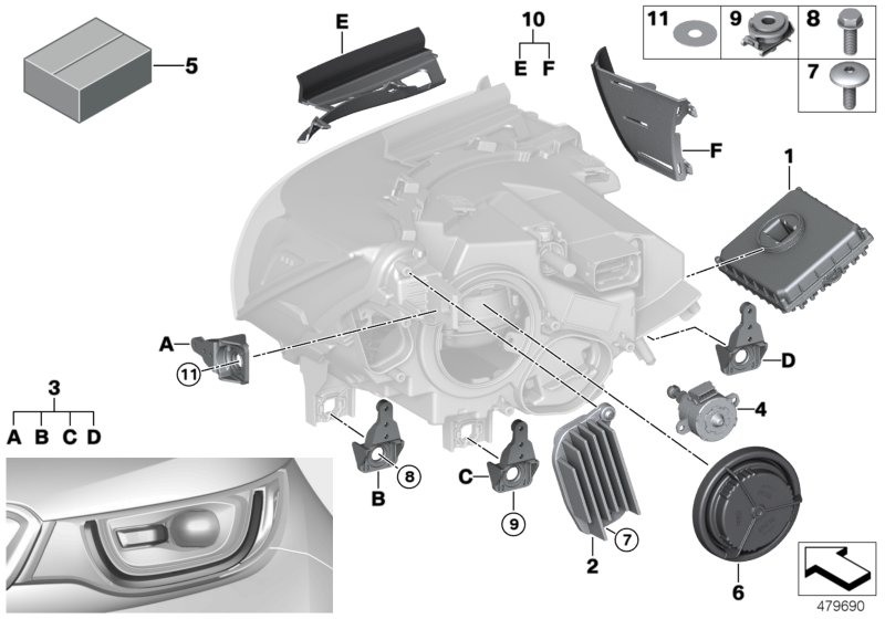 Genuine BMW 63117396332 Led Module, Daytime Running Lights, Rgt (Inc. i3 94Ah, i3 60Ah & i3 60Ah Rex) | ML Performance UK Car Parts