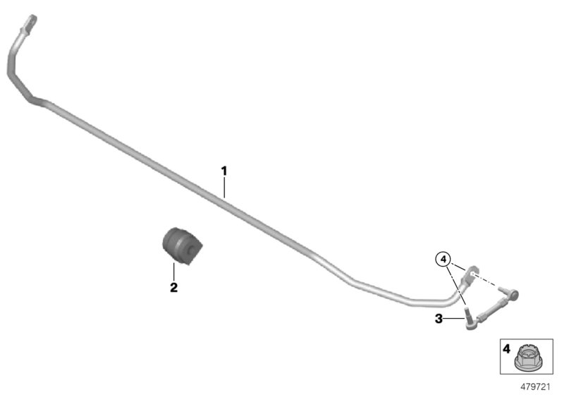 Genuine BMW 33558417034 Rear Swing Support DURBAL AN14/029 (Inc. M235i Racing) | ML Performance UK Car Parts