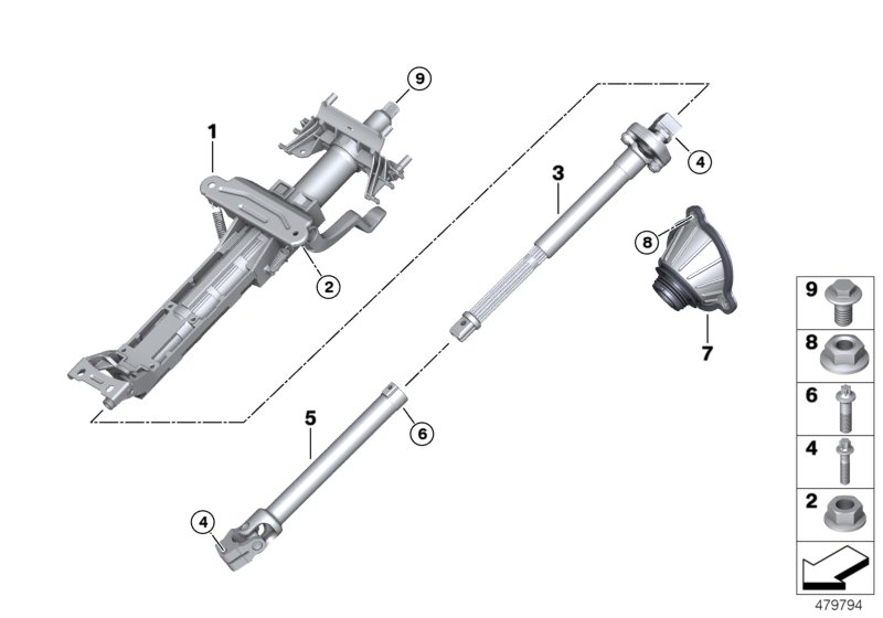 Genuine BMW 32306867225 G31 G32 G30 Manually Adjust. Steering Column (Inc. 640dX, 530iX & 530dX) | ML Performance UK Car Parts