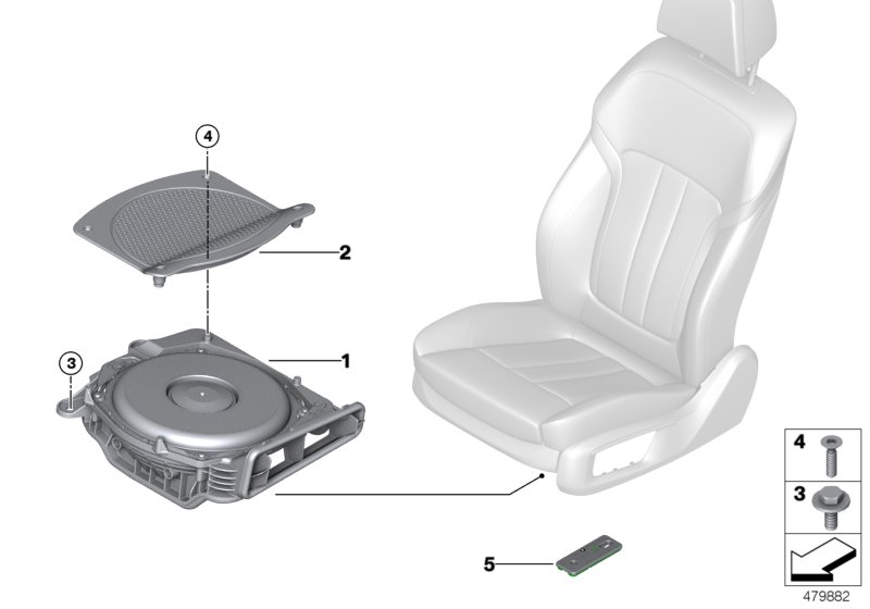 Genuine BMW 65139355524 G12 G31 G11 Central Woofer Trim (Inc. 520i, 525d & 740LiX) | ML Performance UK Car Parts