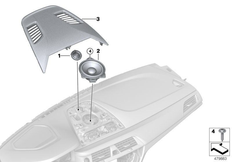 Genuine BMW 65139279632 G15 G07 G11 Mid-Range Speaker High End Sound Sys (Inc. 520i, X6 40iX & X7 40iX) | ML Performance UK Car Parts