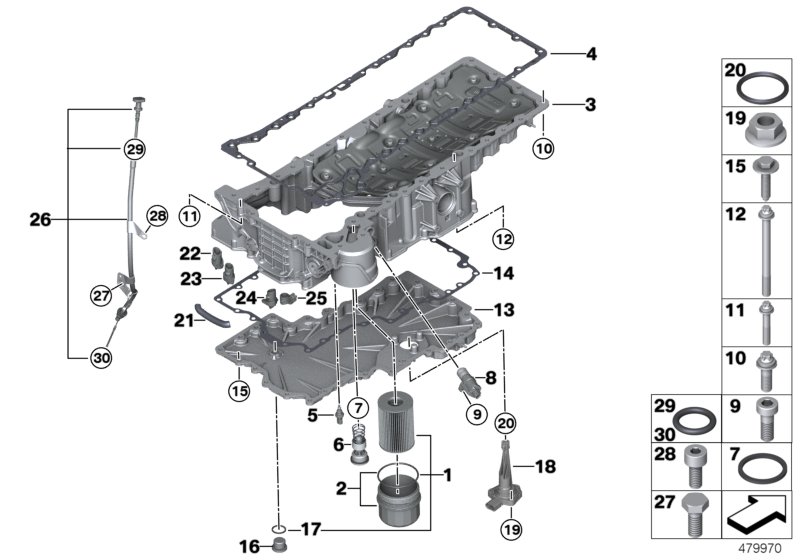 Genuine BMW 11138623621 G12 G12 Oil Pan (Inc. M760iX & M760LiX) | ML Performance UK Car Parts