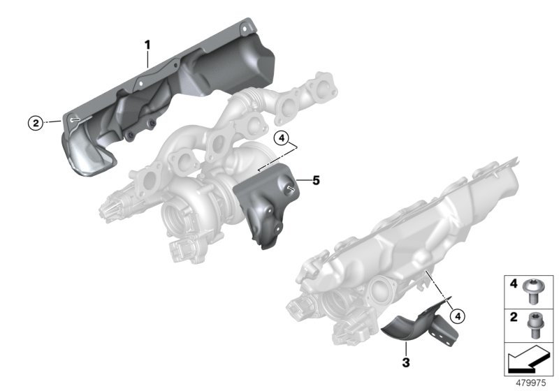 Genuine BMW 11658658309 G12 Heat Shield For Exhaust Manifold ZYL. 7-12 (Inc. M760iX & M760LiX) | ML Performance UK Car Parts