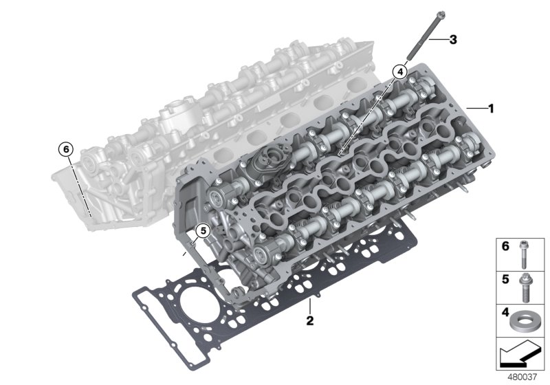 Genuine BMW 11122450444 G12 Cylinder Head With Valve Gear ZYL. 1-6 (Inc. M760iX & M760LiX) | ML Performance UK Car Parts