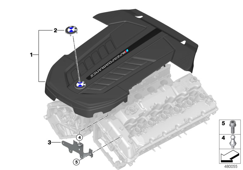 Genuine BMW 11148638452 RR31 G12 RR11 Mount Engine Cover (Inc. Cullinan Black Badge, Phantom EWB & M760iX) | ML Performance UK Car Parts