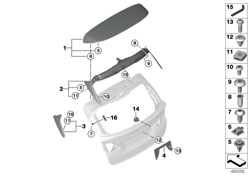 Genuine BMW 51777171002 F25 G05 F45 Clip (Inc. X1 20i, 220d & X5 M) | ML Performance UK Car Parts