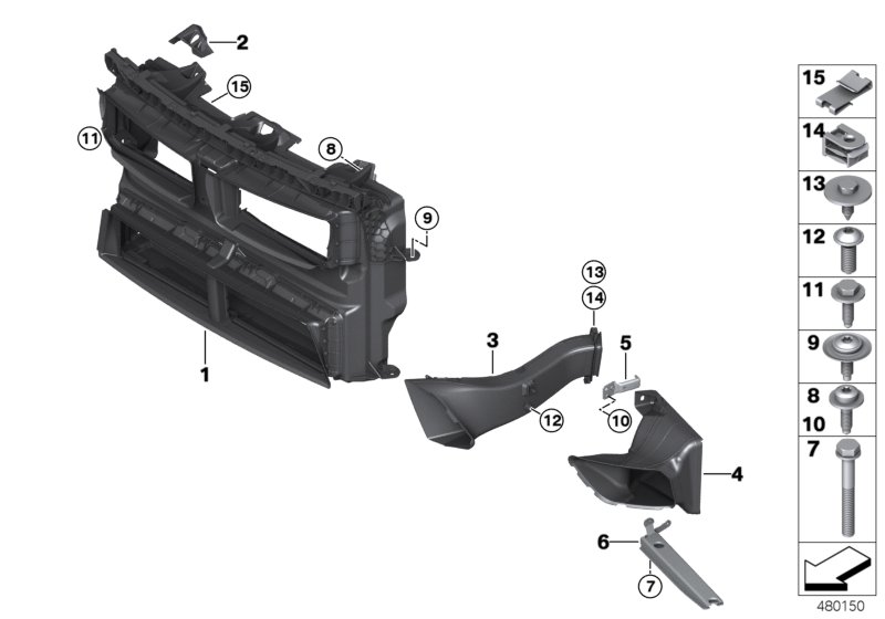 Genuine BMW 51748068904 Air Duct With Flap Control M/UFS (Inc. X1) | ML Performance UK Car Parts