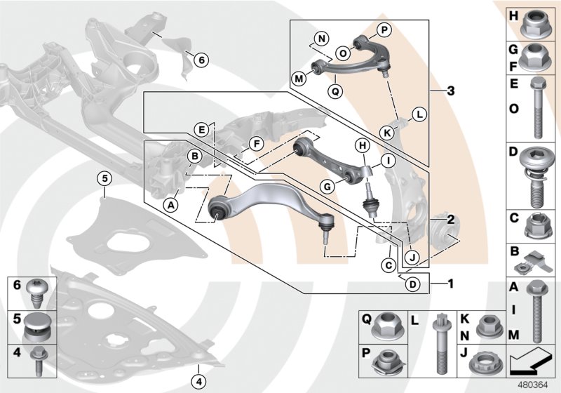 Genuine BMW 31122450817 F10 F12 Repair Kit Wishbone Top VALUE LINE (Inc. 525dX, 528i & 520d) | ML Performance UK Car Parts