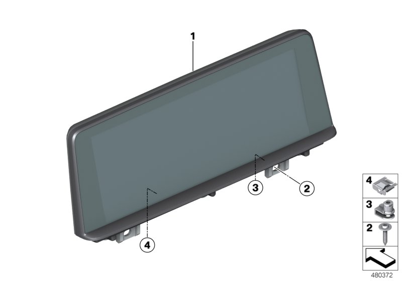 Genuine BMW 65506837127 F22 F83 Central Information Display 6,5