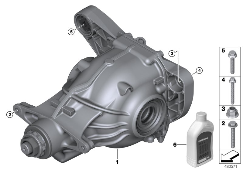 Genuine BMW 33108695524 G15 G16 G14 Exch. Final Drive With Differential 225ALS I=2,93 (Inc. 840i & 840iX) | ML Performance UK Car Parts