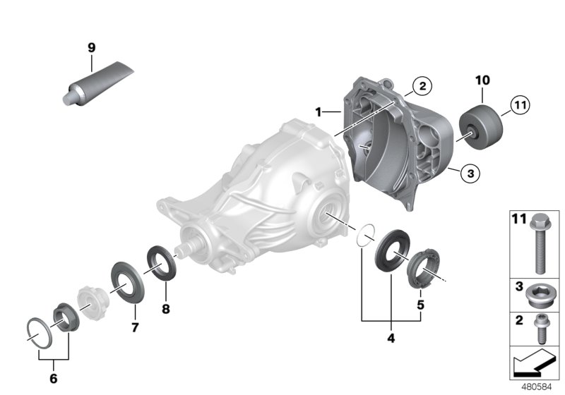 Genuine BMW 33118619105 G06 G30 Cover, Rear 205AL (Inc. X6 30iX, 620dX & 518d) | ML Performance UK Car Parts