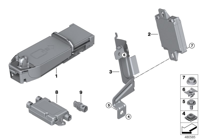 Genuine BMW 84109390162 Holder For Lte Compensator (Inc. 318dX, 428iX & 418i) | ML Performance UK Car Parts