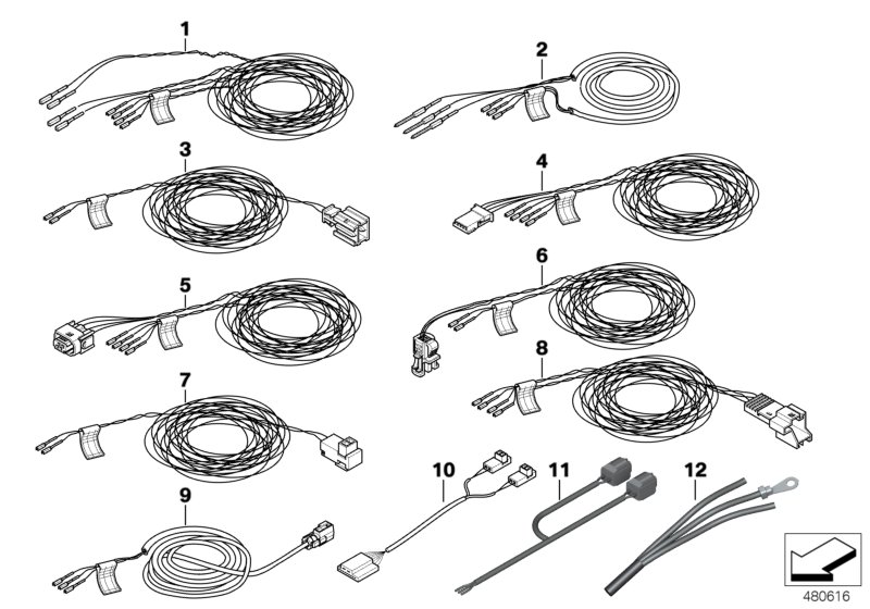 Genuine BMW 61129118135 E92 F22 F33 Rep.Cable F Airbag And Control Unit (Inc. 220d, 328iX & 130i) | ML Performance UK Car Parts