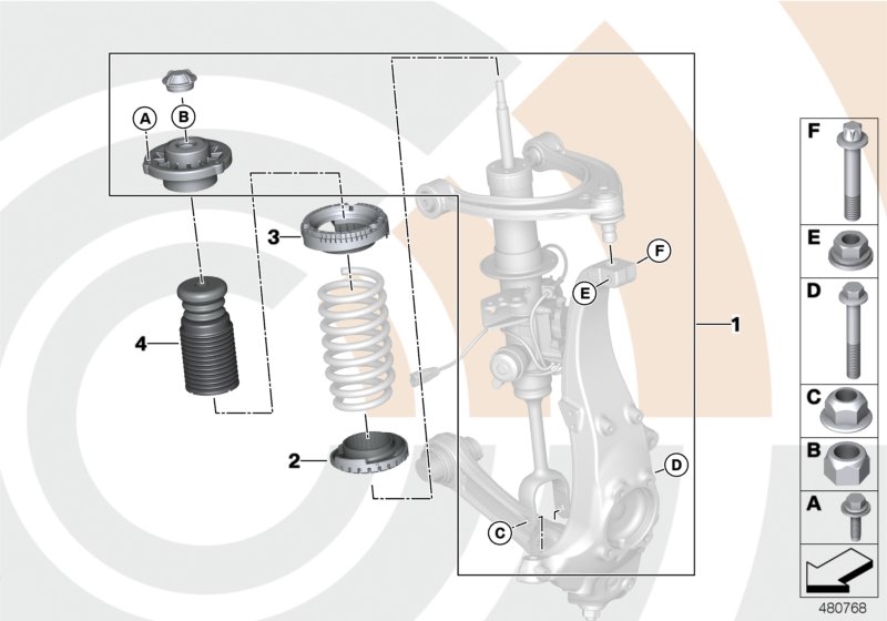 Genuine BMW 31352451330 F13 F07 Repair Kit For Support Bearing VALUE LINE (Inc. 530d, 525d & 520d) | ML Performance UK Car Parts