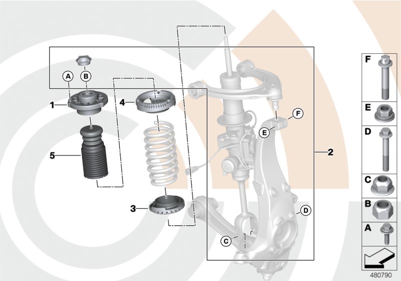 Genuine BMW 31352451333 F10 F13 Installation Kit Support Bearing VALUE LINE (Inc. 525d, 550i & Alpina B6) | ML Performance UK Car Parts