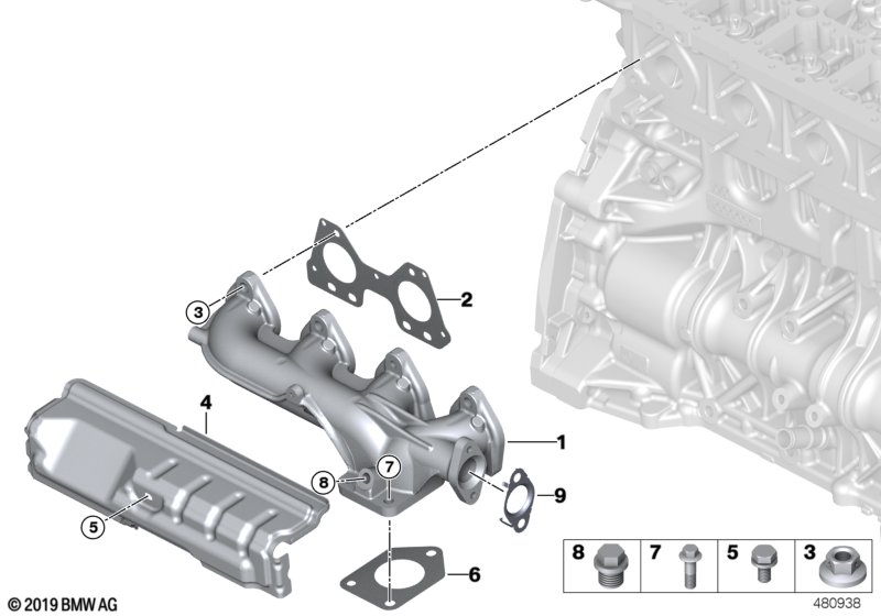 Genuine BMW 11627810182 F11 F20 E83 Exhaust Manifold (Inc. X3 28dX, 318dX & 316d) | ML Performance UK Car Parts