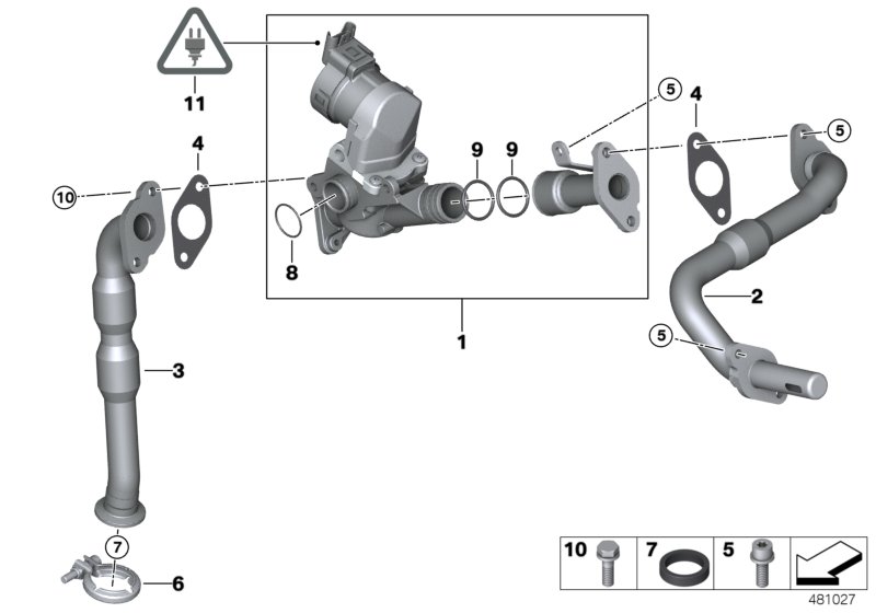 Genuine BMW 11717563241 E93 E92 Egr-Valve (Inc. 116i 2.0, 316i & 318i) | ML Performance UK Car Parts