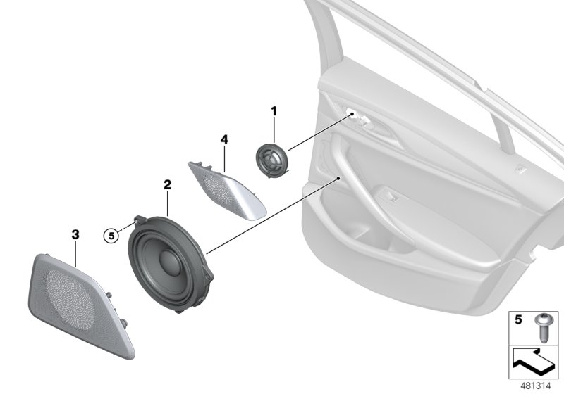 Genuine BMW 65139279629 G11 F90 G32 Tweeter (Inc. 750LdX, 630d & 630iX) | ML Performance UK Car Parts