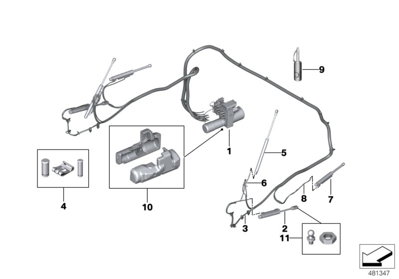 Genuine BMW 54347421762 F23 Hydraulic Line, Tensioning Rod, Right (Inc. 220d, 228i & M240i) | ML Performance UK Car Parts