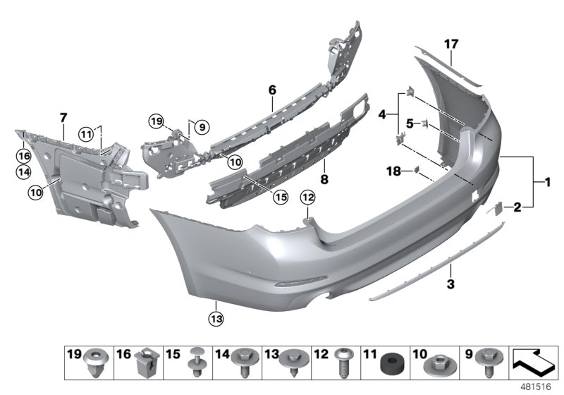 Genuine BMW 51127475589 G30 Cover, Tow Fitting, Primed, Rear (Inc. 530i, 518d & 525d) | ML Performance UK Car Parts