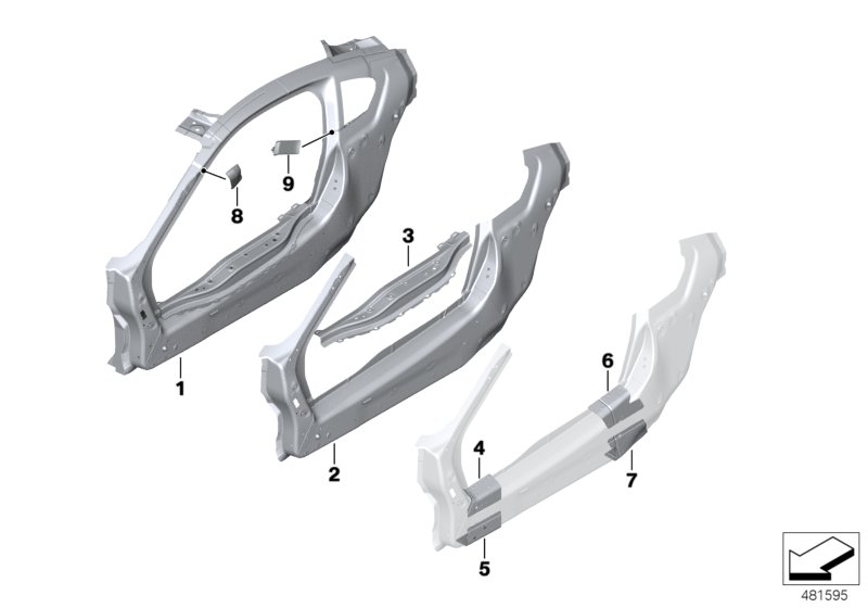 Genuine BMW 41007371940 Side Frame, Complete, Right (Inc. i8) | ML Performance UK Car Parts