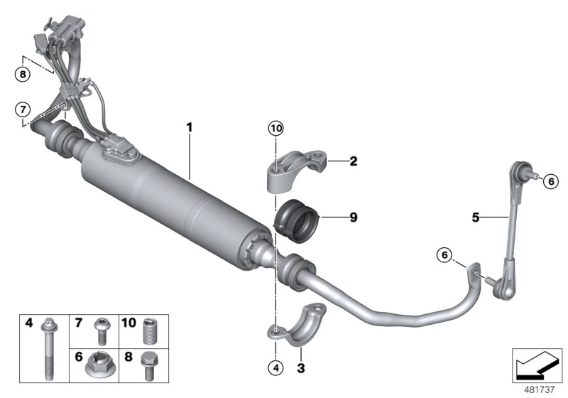 Genuine BMW 37116861474 G12 G11 G14 Bracket, Stabilizer Bar, Upper Section (Inc. 840iX, M550iX & 640i) | ML Performance UK Car Parts