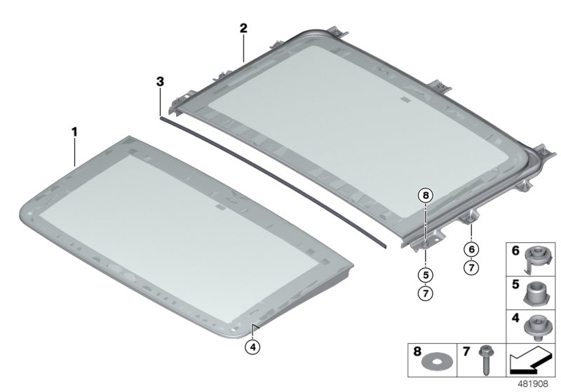 Genuine BMW 54107488433 G32 Glass Cover, Rear (Inc. 630dX, 620d & 620dX) | ML Performance UK Car Parts