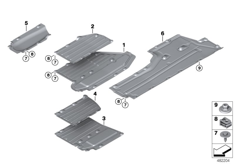 Genuine BMW 51757374687 G16 Underbody Panelling, Side On Left (Inc. 840dX, 840iX & M850iX) | ML Performance UK Car Parts