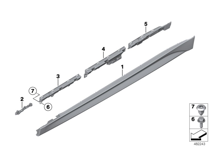 Genuine BMW 51778055990 F80 Supporting Ledge Right (Inc. M3) | ML Performance UK Car Parts