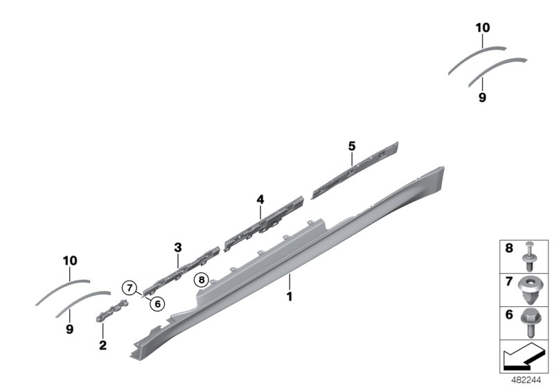 Genuine BMW 51778054322 F82 F83 Supporting Ledge Right (Inc. M4 GTS, M4 GT4 & M4 CS) | ML Performance UK Car Parts